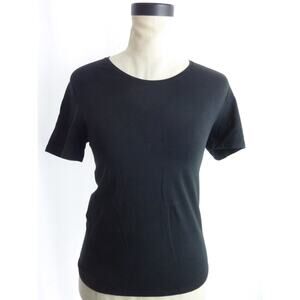 NWT Everlane Crew Tee Cotton Black Size M
